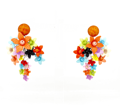aros de flores multicolor