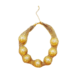 collar dorado con perlas