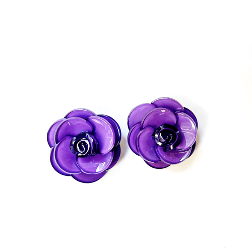 aros violeta de flor